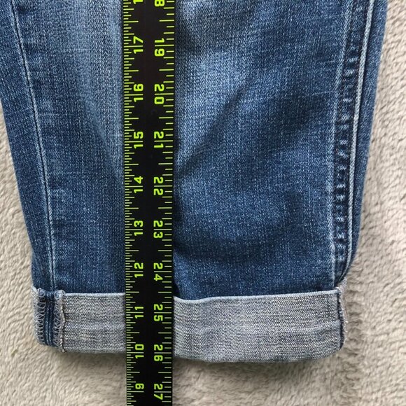 Levi's Womens Capri Jeans Size 10 Blue Denim Medium Wash Casual Rolled Hem - Picture 7 of 15